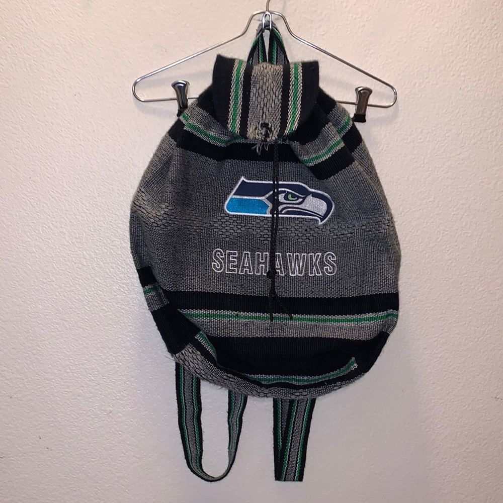 Seattle Seahawks hand woven backpack